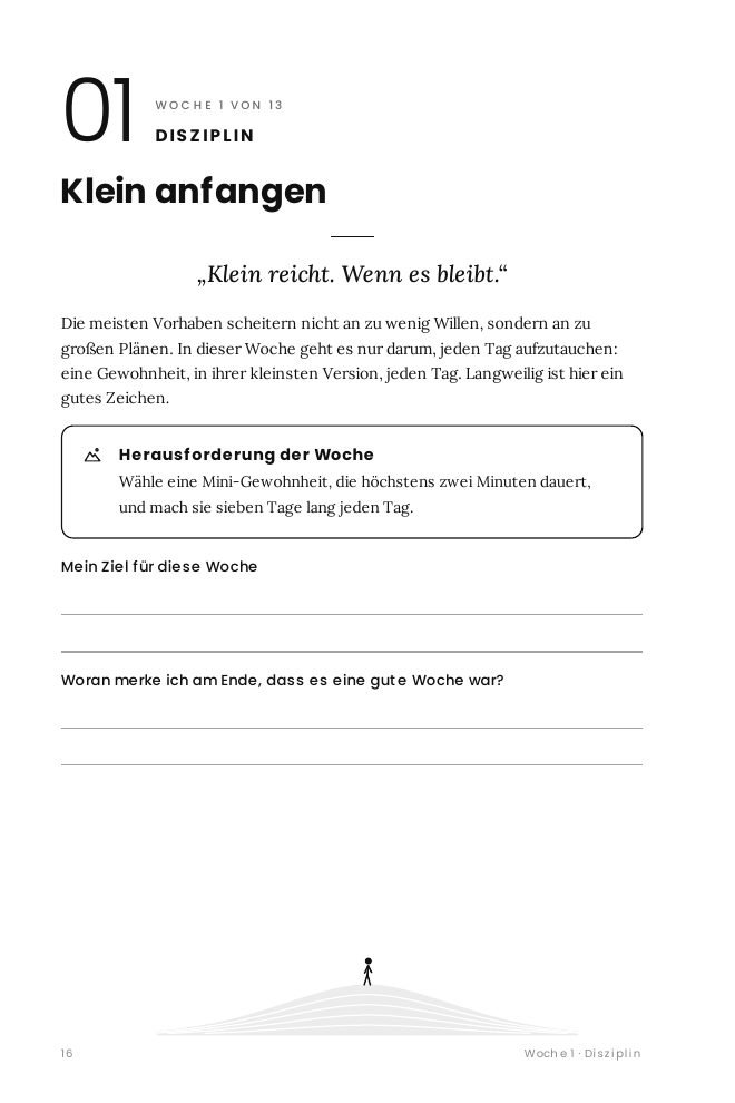 Beispielseite: Wochenstart