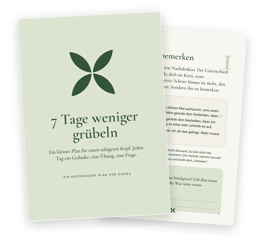 Der kostenlose 7-Tage-Plan: Cover und Innenseite