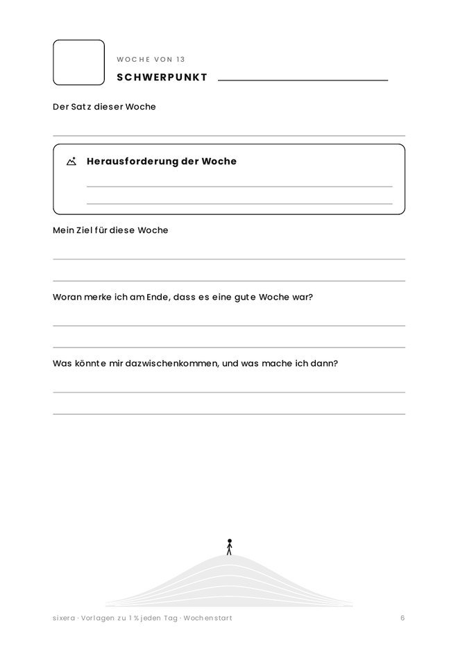 Vorlage: Wochenstart